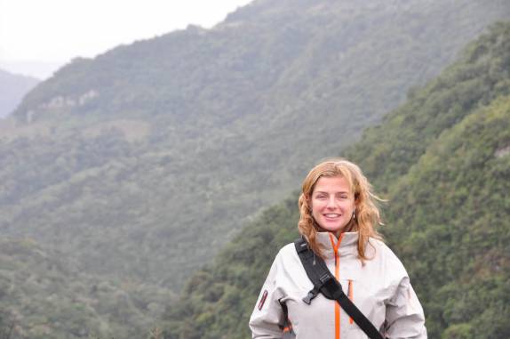 No alto da Cachoeira do Avencal, em Urubici - SC